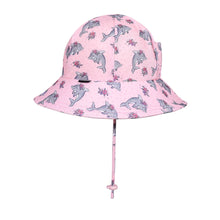 Load image into Gallery viewer, Ponytail Swim Bucket Beach Hat - Dolphin