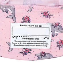 Load image into Gallery viewer, Ponytail Swim Bucket Beach Hat - Dolphin