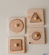 Load image into Gallery viewer, Single Shape Puzzle set of 4
