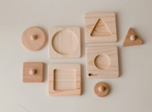 Load image into Gallery viewer, Single Shape Puzzle set of 4