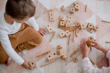 Load image into Gallery viewer, Natural Wood Construction Set