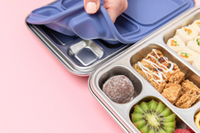 Load image into Gallery viewer, 5 Compartment Leakproof Stainless Steel Lunch Box | Indigo Seal and Lids