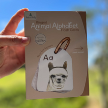 Load image into Gallery viewer, Ringed Animal Alphabet Flash Cards