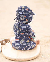Load image into Gallery viewer, Swim Baby Flap Cap Classic | Surf Twighlight