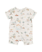 Load image into Gallery viewer, Ivan Print SS Zip Romper