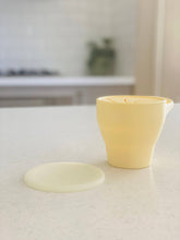 Load image into Gallery viewer, Custard Collapsible Snack Cup with Lid