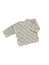 Load image into Gallery viewer, Long Sleeve Tee | Biscotti Stripe SIZE 6YR and 7YR
