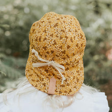 Load image into Gallery viewer, 'Lounger' Baby Reversible Flap Sun Hat | Farah/Flax SIZE 0-3M