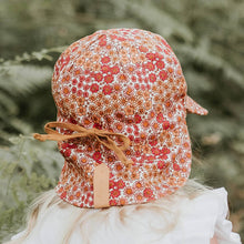 Load image into Gallery viewer, 'Lounger' Baby Reversible Flap Sun Hat | Melody/Maize SIZE 0-3M
