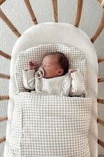 Load image into Gallery viewer, Wool Wrap Beige Gingham
