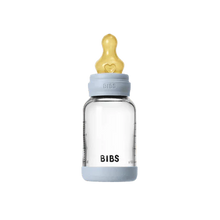 Load image into Gallery viewer, Glass Baby Bottle Complete Set Latex | Baby Blue 120ml