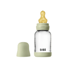 Load image into Gallery viewer, Glass Baby Bottle Complete Set Latex | Sage 120ml