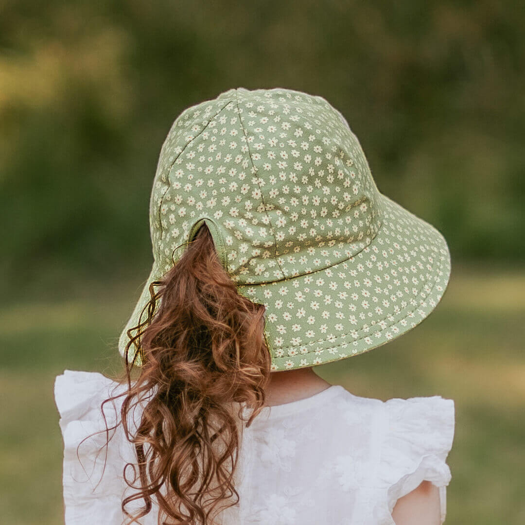 Bedhead Hats Ponytail Bucket Sun Hat - White