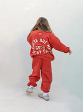 Load image into Gallery viewer, Good Tracky Pullover | Red/Cream
