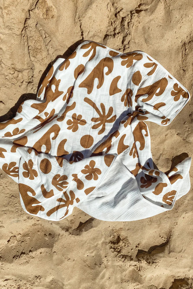 Four Ply Coastal Blanket | Burnt Honey