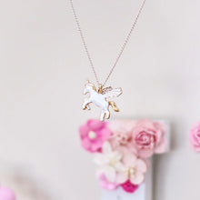 Load image into Gallery viewer, Flying Unicorn Necklace