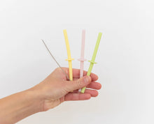 Load image into Gallery viewer, Silicone Straw Set (4)