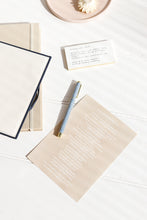 Load image into Gallery viewer, Metal Rollerball Pen | Navy Gingham