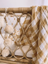Load image into Gallery viewer, Toffee Gingham Wrap