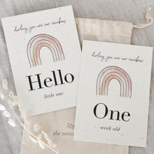 Load image into Gallery viewer, 'Rainbow' Eco-Friendly Baby Milestone Cards