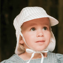 Load image into Gallery viewer, Lounger' Baby Reversible Flap Sun Hat | Finley/Blanc