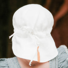 Load image into Gallery viewer, Lounger' Baby Reversible Flap Sun Hat | Finley/Blanc