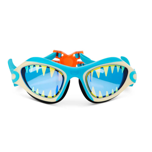8YRS+ Megamouth Shark Tooth White Swim Goggles