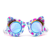 Load image into Gallery viewer, 5YRS+ Saavy Cat Purple Patches Swim Goggles