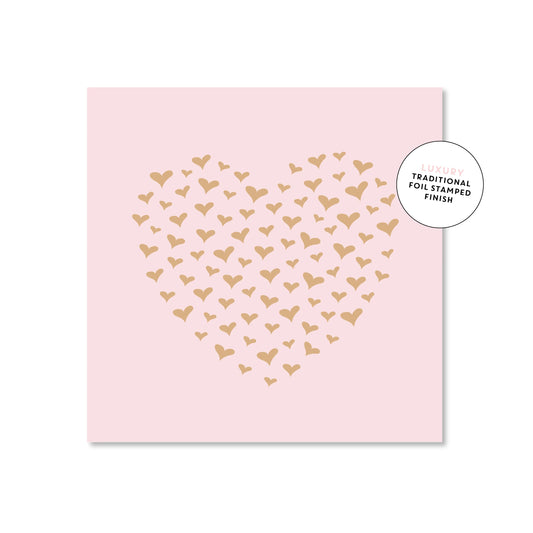 Pastel Heart Cluster | Mini Card