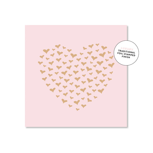 Pastel Heart Cluster | Mini Card
