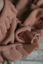 Load image into Gallery viewer, Frill Blanket | Vintage Rose