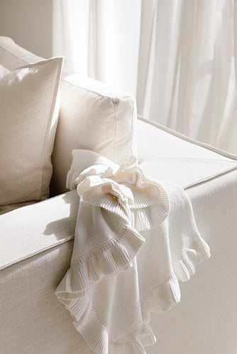 Frill Blanket | Milk