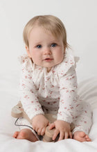 Load image into Gallery viewer, Pink Frilled Ollie Floral Onesie