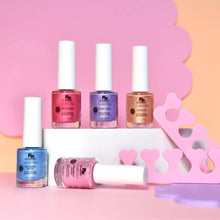 Load image into Gallery viewer, Water Based Scented Scratch Off Kids Nail Polish: Limited Edition Christmas - Candy Cane - Minty Green