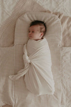 Load image into Gallery viewer, Wool Wrap Beige Gingham