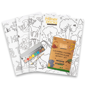 Jumbo Posters and Watercolour Paint Activity Set