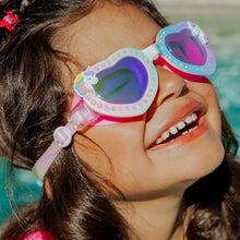 Load image into Gallery viewer, 3YRS+ Uniglow Colour Burst Rainbow Swim Goggles