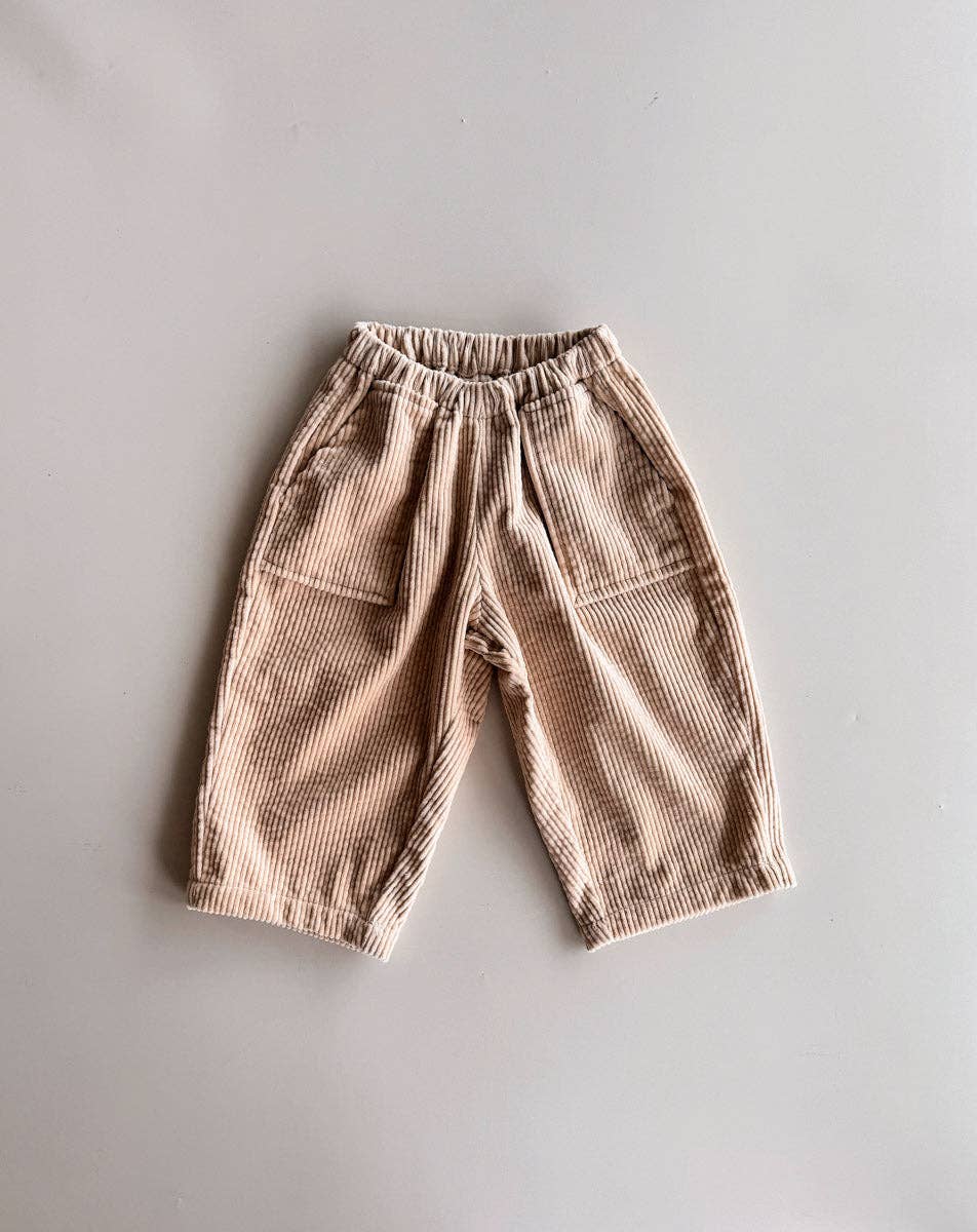 Cotton Corduroy Pants | Wheat SIZE 6-12M and 4-5YR