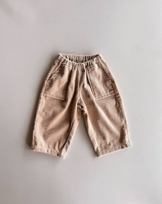 Cotton Corduroy Pants | Wheat SIZE 6-12M and 4-5YR