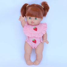 Load image into Gallery viewer, Strawberry Dolls Bib and Diaper Set