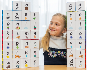 Magnetic Tile Toppers | Alphabet Lower Case (40pc)