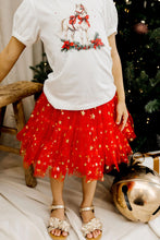 Load image into Gallery viewer, Classic Christmas Tulle Skirt - Red Stars