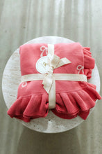 Load image into Gallery viewer, Reversible Knit Blanket | Pink Bows