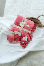 Load image into Gallery viewer, Reversible Knit Blanket | Pink Bows