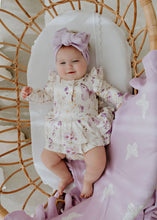 Load image into Gallery viewer, Lilac Butterflies LS Bodysuit Dress