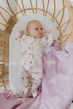 Load image into Gallery viewer, Lilac Butterflies Zipsuit