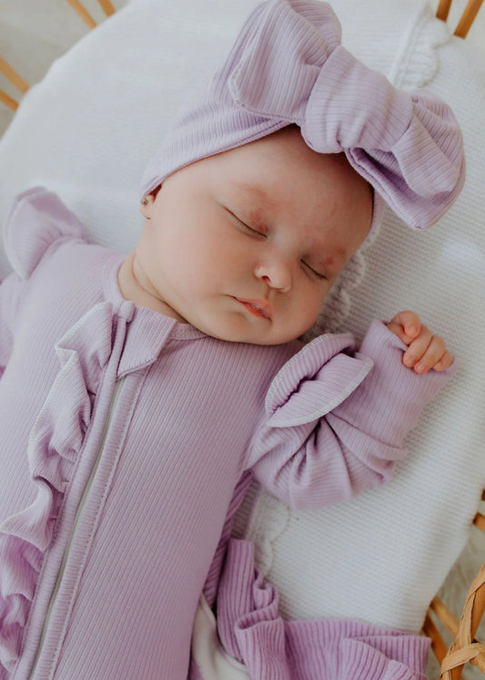 Lavender Oversized Top Knot