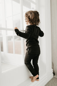 Organic Cotton Modal Elastane Legging - Kalamata Marle SIZE 6-12M and 5YR