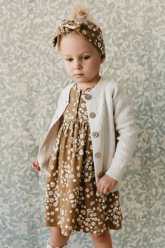 Organic Cotton Bridget Dress - Daisy Floral SIZE 5YR