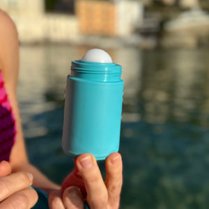 Sky Blue Refillable Roll on Applicator 100ml